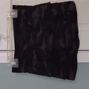 Athleta Girl, black and gray camo, skort.